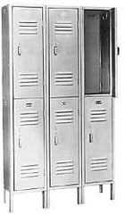 Lyon - 2 Door, 2 Tier, Locker - USA Tool & Supply