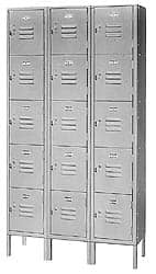 Lyon - 6 Door, 6 Tier, Locker - USA Tool & Supply