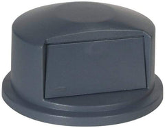 Rubbermaid - Round Lid for Use with 32 Gal Round Trash Cans - Gray, Polyethylene, For 2632 Brute Trash Cans - USA Tool & Supply