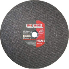 Sait - 16" Aluminum Oxide Cutoff Wheel - 3/32" Thick, 1" Arbor, 3,700 Max RPM, Use with Chop Saws - USA Tool & Supply