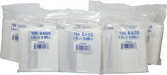 Value Collection - 5 x 8", 2 mil Self-Seal Polybags - Regular-Duty with White Marking Block - USA Tool & Supply