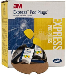 3M - Disposable, Uncorded, 25 dB Earplugs - Yellow, 100 Pairs - USA Tool & Supply