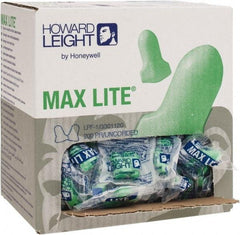 Howard Leight - Disposable, Uncorded, 30 dB, Contoured and T Shape Earplugs - Green, 200 Pairs - USA Tool & Supply