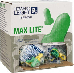 Howard Leight - Disposable, Corded, 30 dB, Contoured and T Shape Earplugs - Green, 100 Pairs - USA Tool & Supply