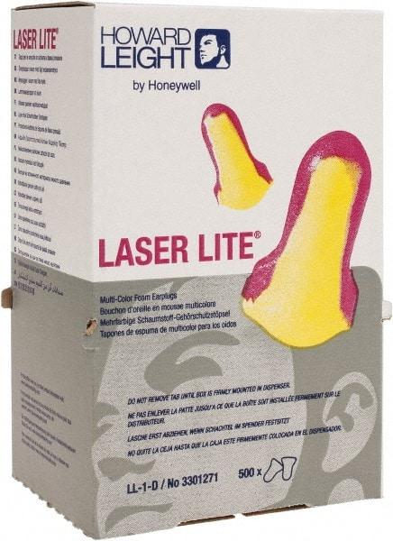 Howard Leight - Disposable Earplug Refill with 32 dB Earplugs - Magenta & Yellow Earplugs, 500 Pairs - USA Tool & Supply