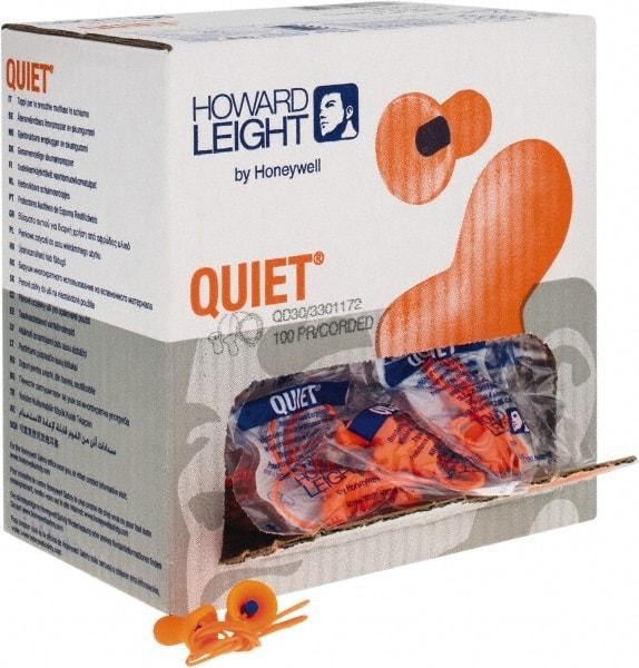 Howard Leight - Reusable, Uncorded, 26 dB, Taper Flare Earplugs - Orange, 100 Pairs - USA Tool & Supply