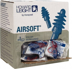 Howard Leight - Reusable, Corded, 27 dB, Flange Earplugs - Blue, 100 Pairs - USA Tool & Supply