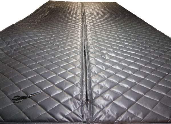 Singer Safety - 8' Long x 48" Wide, Fiberglass Panel - ASTM E-84 Specification, Metallic Gray - USA Tool & Supply