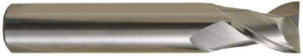 OSG - 5mm, 13mm LOC, 6mm Shank Diam, 50mm OAL, 2 Flute, Solid Carbide Square End Mill - Single End, Uncoated, Spiral Flute, 30° Helix, Centercutting, Right Hand Cut, Right Hand Flute, Series 8120 - USA Tool & Supply