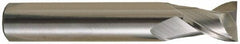 OSG - 8mm, 19mm LOC, 8mm Shank Diam, 60mm OAL, 2 Flute, Solid Carbide Square End Mill - Single End, Uncoated, Spiral Flute, 30° Helix, Centercutting, Right Hand Cut, Right Hand Flute, Series 8120 - USA Tool & Supply