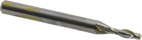 OSG - 2.5mm, 8mm LOC, 4mm Shank Diam, 40mm OAL, 2 Flute, Solid Carbide Square End Mill - Single End, Uncoated, Spiral Flute, 30° Helix, Centercutting, Right Hand Cut, Right Hand Flute, Series 8120 - USA Tool & Supply