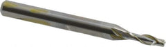 OSG - 2.5mm, 8mm LOC, 4mm Shank Diam, 40mm OAL, 2 Flute, Solid Carbide Square End Mill - Single End, Uncoated, Spiral Flute, 30° Helix, Centercutting, Right Hand Cut, Right Hand Flute, Series 8120 - USA Tool & Supply