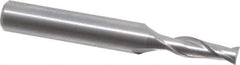 OSG - 4mm, 11mm LOC, 6mm Shank Diam, 45mm OAL, 2 Flute, Solid Carbide Square End Mill - Single End, Uncoated, Spiral Flute, 30° Helix, Centercutting, Right Hand Cut, Right Hand Flute, Series 8120 - USA Tool & Supply