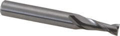 OSG - 4.5mm, 11mm LOC, 6mm Shank Diam, 45mm OAL, 2 Flute, Solid Carbide Square End Mill - Single End, Uncoated, Spiral Flute, 30° Helix, Centercutting, Right Hand Cut, Right Hand Flute, Series 8120 - USA Tool & Supply