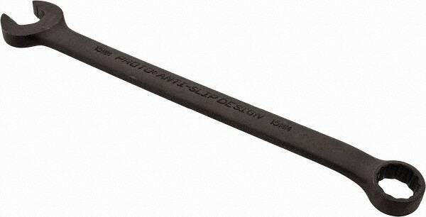 Proto - 15mm 12 Point Offset Combination Wrench - 15° Offset Angle, 9-5/32" OAL, Steel, Black Finish - USA Tool & Supply
