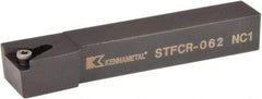 Kennametal - STFC, Right Hand Cut, 0° Lead Angle, 3/8" Shank Height x 3/8" Shank Width, Neutral Rake Indexable Turning Toolholder - 2-1/2" OAL, TC..21.5. Insert Compatibility, Series Screw-On - USA Tool & Supply