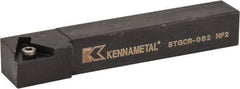 Kennametal - STGC, Right Hand Cut, 0° Lead Angle, 3/8" Shank Height x 3/8" Shank Width, Neutral Rake Indexable Turning Toolholder - 2-1/2" OAL, TC..21.5. Insert Compatibility, Series Screw-On - USA Tool & Supply