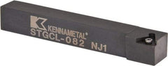 Kennametal - STGC, Left Hand Cut, 0° Lead Angle, 1/2" Shank Height x 1/2" Shank Width, Neutral Rake Indexable Turning Toolholder - 3-1/2" OAL, TC..21.5. Insert Compatibility, Series Screw-On - USA Tool & Supply