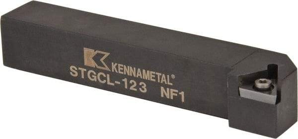 Kennametal - STGC, Left Hand Cut, 0° Lead Angle, 3/4" Shank Height x 3/4" Shank Width, Neutral Rake Indexable Turning Toolholder - 4-1/2" OAL, TC..32.5. Insert Compatibility, Series Screw-On - USA Tool & Supply
