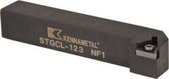 Kennametal - STGC, Left Hand Cut, 0° Lead Angle, 3/4" Shank Height x 3/4" Shank Width, Neutral Rake Indexable Turning Toolholder - 4-1/2" OAL, TC..32.5. Insert Compatibility, Series Screw-On - USA Tool & Supply
