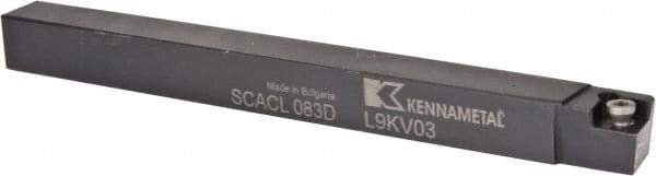 Kennametal - SCAC, Left Hand Cut, 10° Lead Angle, 1/2" Shank Height x 1/2" Shank Width, Neutral Rake Indexable Turning Toolholder - 6" OAL, CC..32.5. Insert Compatibility, Series Screw-On - USA Tool & Supply