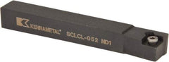 Kennametal - SCLC, Left Hand Cut, 5° Lead Angle, 5/16" Shank Height x 5/16" Shank Width, Neutral Rake Indexable Turning Toolholder - 2-1/2" OAL, CC..21.5. Insert Compatibility, Series Screw-On - USA Tool & Supply