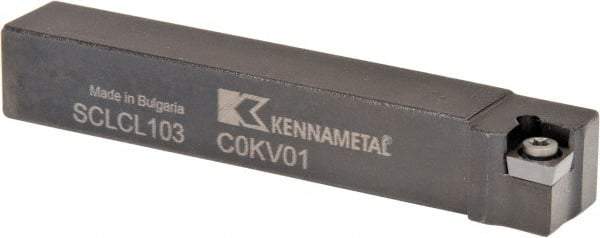 Kennametal - SCLC, Left Hand Cut, 5° Lead Angle, 5/8" Shank Height x 5/8" Shank Width, Neutral Rake Indexable Turning Toolholder - 4" OAL, CC..32.5. Insert Compatibility, Series Screw-On - USA Tool & Supply