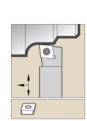Kennametal - SCLC, Left Hand Cut, 5° Lead Angle, 3/8" Shank Height x 3/8" Shank Width, Neutral Rake Indexable Turning Toolholder - 6" OAL, CC..21.5. Insert Compatibility, Series Screw-On - USA Tool & Supply
