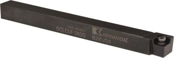 Kennametal - SCLC, Left Hand Cut, 5° Lead Angle, 1/2" Shank Height x 1/2" Shank Width, Neutral Rake Indexable Turning Toolholder - 6" OAL, CC..32.5. Insert Compatibility, Series Screw-On - USA Tool & Supply
