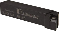 Kennametal - SDJC, Left Hand Cut, 3° Lead Angle, 3/4" Shank Height x 3/4" Shank Width, Neutral Rake Indexable Turning Toolholder - 4-1/2" OAL, DC..32.5. Insert Compatibility, Series Screw-On - USA Tool & Supply