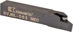 Kennametal - SVJB, Left Hand Cut, 3° Lead Angle, 3/8" Shank Height x 3/8" Shank Width, Neutral Rake Indexable Turning Toolholder - 2-1/2" OAL, VB..22. Insert Compatibility, Series Screw-On - USA Tool & Supply