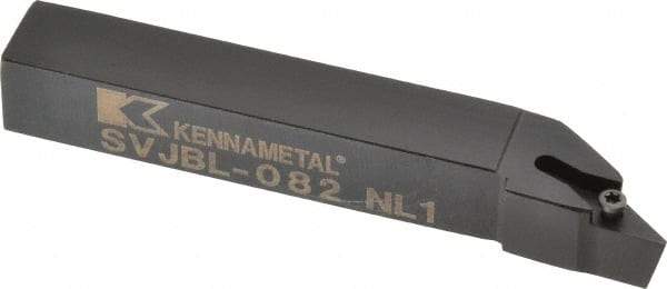 Kennametal - SVJB, Left Hand Cut, 3° Lead Angle, 1/2" Shank Height x 1/2" Shank Width, Neutral Rake Indexable Turning Toolholder - 3-1/2" OAL, VB..22. Insert Compatibility, Series Screw-On - USA Tool & Supply