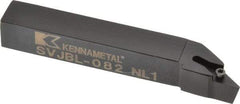 Kennametal - SVJB, Left Hand Cut, 3° Lead Angle, 1/2" Shank Height x 1/2" Shank Width, Neutral Rake Indexable Turning Toolholder - 3-1/2" OAL, VB..22. Insert Compatibility, Series Screw-On - USA Tool & Supply