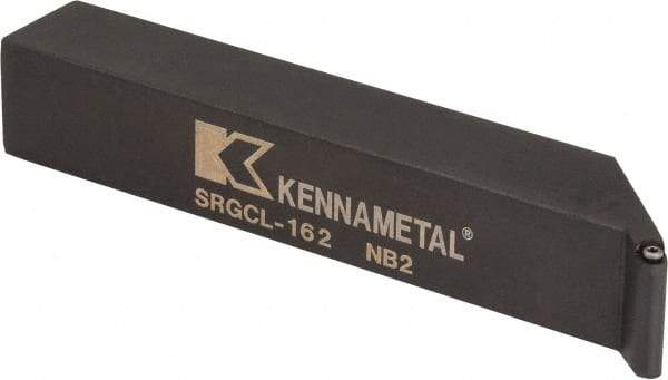 Kennametal - SRGC, Left Hand Cut, 1" Shank Height x 1" Shank Width, Neutral Rake Indexable Turning Toolholder - 6" OAL, RC..21.5. Insert Compatibility, Series Screw-On - USA Tool & Supply