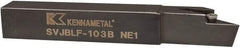 Kennametal - SVJB, Left Hand Cut, 3° Lead Angle, 5/8" Shank Height x 5/8" Shank Width, Neutral Rake Indexable Turning Toolholder - 4-1/2" OAL, VB..33. Insert Compatibility, Series Screw-On - USA Tool & Supply