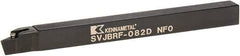 Kennametal - SVJB, Right Hand Cut, 3° Lead Angle, 1/2" Shank Height x 1/2" Shank Width, Neutral Rake Indexable Turning Toolholder - 6" OAL, VB..22. Insert Compatibility, Series Screw-On - USA Tool & Supply