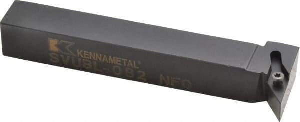Kennametal - SVUB, Left Hand Cut, 3° Lead Angle, 1/2" Shank Height x 1/2" Shank Width, Neutral Rake Indexable Turning Toolholder - 3-1/2" OAL, VB..22. Insert Compatibility, Series Screw-On - USA Tool & Supply