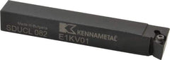 Kennametal - SDUC, Left Hand Cut, 3° Lead Angle, 1/2" Shank Height x 1/2" Shank Width, Neutral Rake Indexable Turning Toolholder - 3-1/2" OAL, DC..21.5. Insert Compatibility, Series Screw-On - USA Tool & Supply