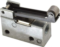 ARO/Ingersoll-Rand - 0.195 CV Rate & 7.5 CFM 3 Way Air Valve - Roller Lever, Spring Return, 150 Max psi - USA Tool & Supply