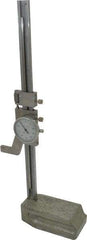 Value Collection - 8" Stainless Steel Dial Height Gage - 0.001" Graduation, Dial Display - USA Tool & Supply