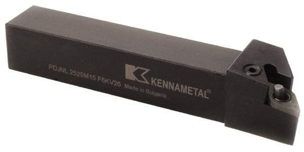 Kennametal - PDJN, Right Hand Cut, 3° Lead Angle, 32mm Shank Height x 25mm Shank Width, Negative Rake Indexable Turning Toolholder - 170mm OAL, DN..1506.. Insert Compatibility, Series Kenlever - USA Tool & Supply