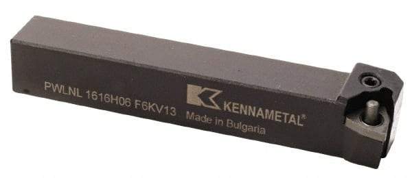 Kennametal - PWLN, Left Hand Cut, 5° Lead Angle, 25mm Shank Height x 25mm Shank Width, Negative Rake Indexable Turning Toolholder - 150mm OAL, WN..0804.. Insert Compatibility, Series Kenlever - USA Tool & Supply