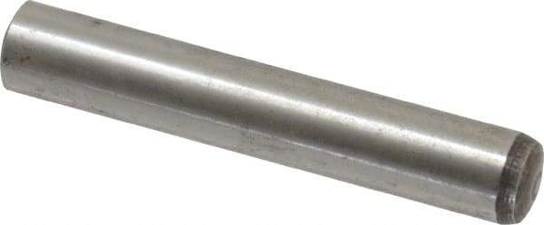 Value Collection - 10mm Diam x 60mm Pin Length Alloy Steel Standard Dowel Pin - C 58-62 Hardness, 37,100 Lb Breaking Strength, 1 Rounded End - USA Tool & Supply