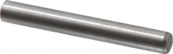 Value Collection - 10mm Diam x 80mm Pin Length Alloy Steel Standard Dowel Pin - C 58-62 Hardness, 37,100 Lb Breaking Strength, 1 Rounded End - USA Tool & Supply