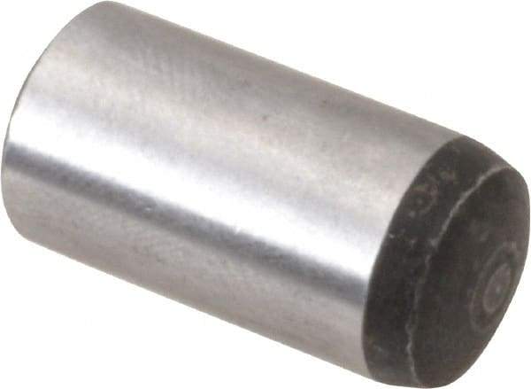 Value Collection - 12mm Diam x 25mm Pin Length Alloy Steel Standard Dowel Pin - C 58-62 Hardness, 53,400 Lb Breaking Strength, 1 Rounded End - USA Tool & Supply