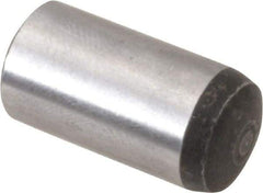 Value Collection - 12mm Diam x 25mm Pin Length Alloy Steel Standard Dowel Pin - C 58-62 Hardness, 53,400 Lb Breaking Strength, 1 Rounded End - USA Tool & Supply