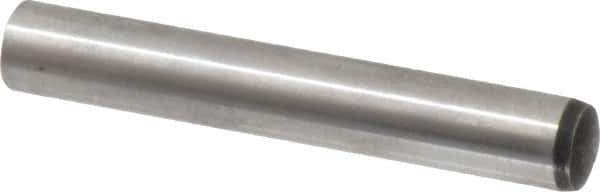 Value Collection - 12mm Diam x 80mm Pin Length Alloy Steel Standard Dowel Pin - C 58-62 Hardness, 53,400 Lb Breaking Strength, 1 Rounded End - USA Tool & Supply