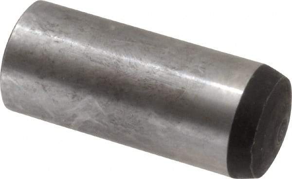 Value Collection - 16mm Diam x 40mm Pin Length Alloy Steel Standard Dowel Pin - C 58-62 Hardness, 94,900 Lb Breaking Strength, 1 Rounded End - USA Tool & Supply