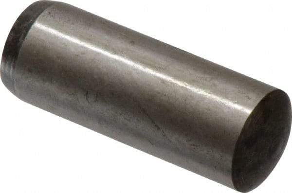 Value Collection - 16mm Diam x 45mm Pin Length Alloy Steel Standard Dowel Pin - C 58-62 Hardness, 94,900 Lb Breaking Strength, 1 Rounded End - USA Tool & Supply