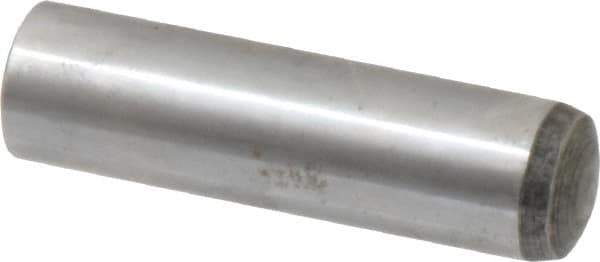 Value Collection - 16mm Diam x 60mm Pin Length Alloy Steel Standard Dowel Pin - C 58-62 Hardness, 94,900 Lb Breaking Strength, 1 Rounded End - USA Tool & Supply